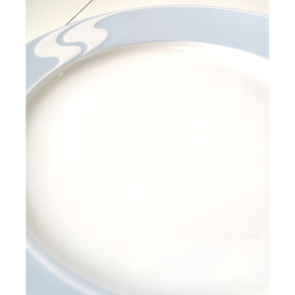 Two Vtg Rosenthal Asimmetria Plates Tapio Wirkkala MCM Blue & White Studio Line - Picture 9 of 9